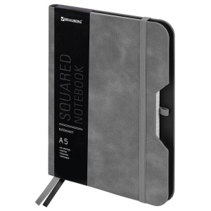Бизнес-блокнот Brauberg Note с резинкой - А5 - 80 листов