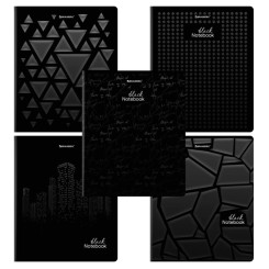 Тетрадь Brauberg Black - А5 - 48л - Клетка Тетрадь Brauberg Black - А5 - 48л - Клетка