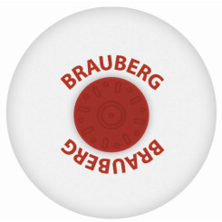 Ластик с держателем  Brauberg - 30*30*8 мм - Белый