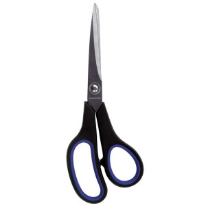 Ножницы Brauberg Soft Grip - 216 мм - Черно-синие