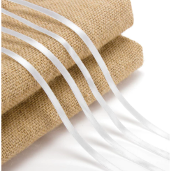 Лента обвязочная атласная Brauberg - 6 мм - 1 м - Белая