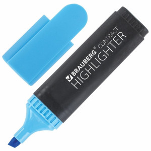 Маркер текстовый Brauberg Contract - 1-5 мм - Голубой