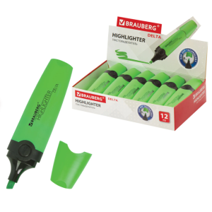 Маркер текстовый Brauberg Delta - 1-5 мм - Зеленый