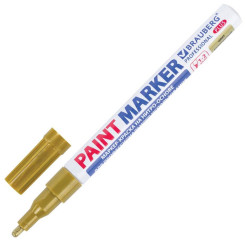 Маркер-краска лаковый Brauberg Professional Plus - 1-2 мм - Золотой