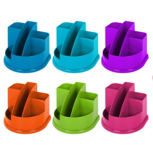 Подставка канцелярская Brauberg Style Color - 5 отделений - Ассорти