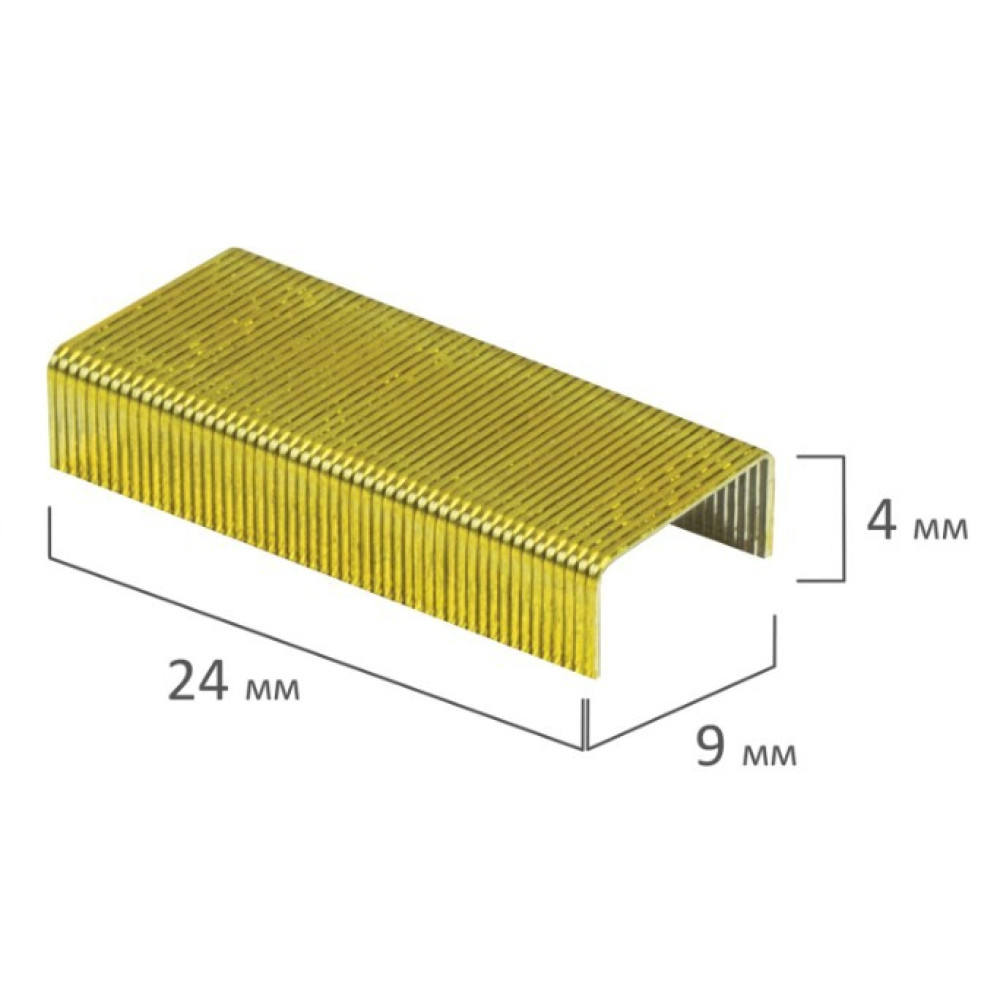Скобы для степлера Brauberg Extra - №10 - Цветные - 1000шт Скобы для степлера Brauberg Extra - №10 - Цветные - 1000шт