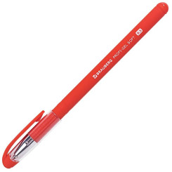 Ручка гелевая Brauberg Profi-Gel Soft - 0,5 мм - Красная