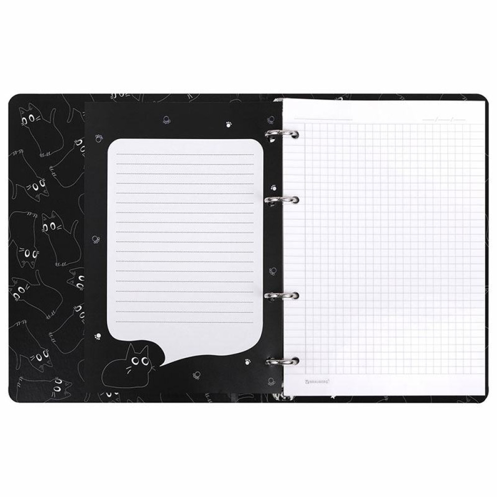 Тетрадь на кольцах Brauberg Просто Кот - А5 - 120 листов Тетрадь на кольцах Brauberg Просто Кот - А5 - 120 листов