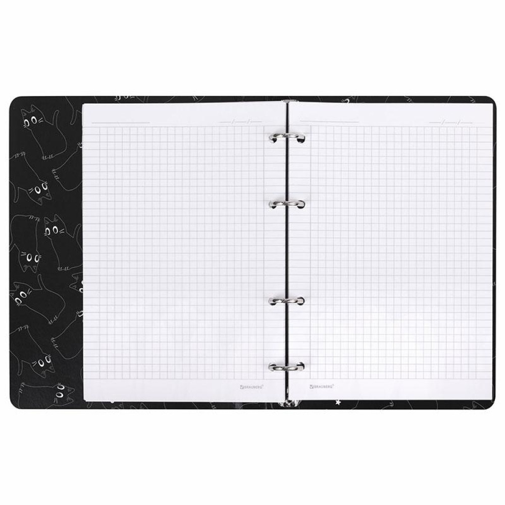 Тетрадь на кольцах Brauberg Просто Кот - А5 - 120 листов Тетрадь на кольцах Brauberg Просто Кот - А5 - 120 листов