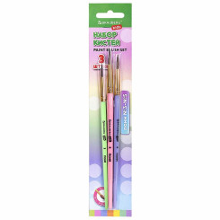 Набор кистей для рисования Brauberg Kids - Пони - 3 штуки