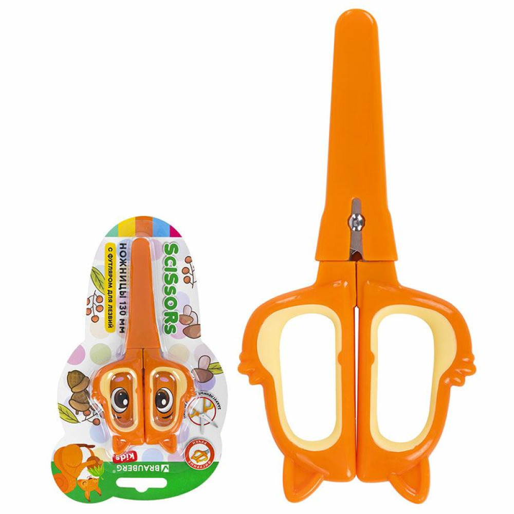 Ножницы детские Brauberg Белочка - 13 см Ножницы детские Brauberg Белочка - 13 см