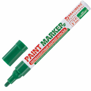 Маркер-краска лаковый Brauberg Professional - 4 мм - Зелёный