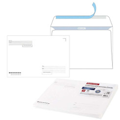 Конверты с отрывной лентой Brauberg Куда-Кому - С4 - 229*324 мм - Белые - 50 шт Конверты с отрывной лентой Brauberg Куда-Кому - С4 - 229*324 мм - Белые - 50 шт