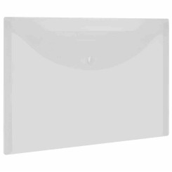 Папка-конверт Brauberg Universal на кнопке - 150 мкм - А5 - Прозрачная