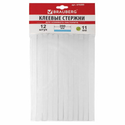 Клеевой стержень Brauberg - 11 мм - 200 мм - 1 шт Клеевой стержень Brauberg - 11 мм - 200 мм - 1 шт