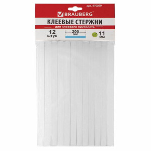 Клеевой стержень Brauberg - 11 мм - 200 мм - 1 шт