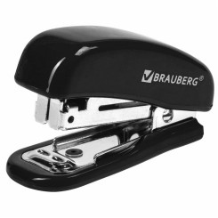 Степлер mini с антистеплером Brauberg Classic - №10 - 12 листов - Черный