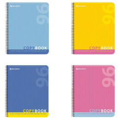 Тетрадь Brauberg Один цвет - А5 - 96 листов - На спирали - Клетка