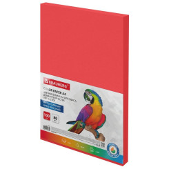 Бумага цветная Brauberg Standard - А4 - 100 листов - Красная