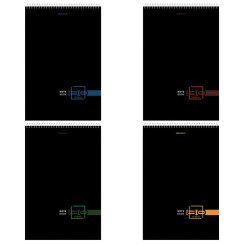 Блокнот Brauberg Dark - А4 - На спирали - 80 листов