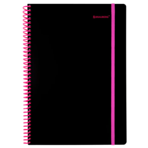 Тетрадь Brauberg - А4 - 80 листов - Пластиковая обложка - Клетка