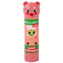 Клей-карандаш Brauberg Зверята - 9 г Клей-карандаш Brauberg Зверята - 9 г