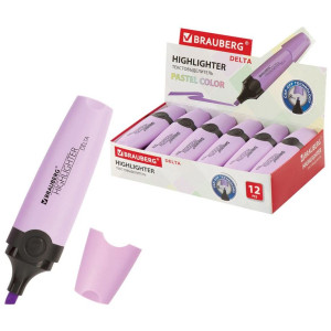 Маркер текстовый Brauberg Delta Pastel - 1-5 мм - Лавандовый