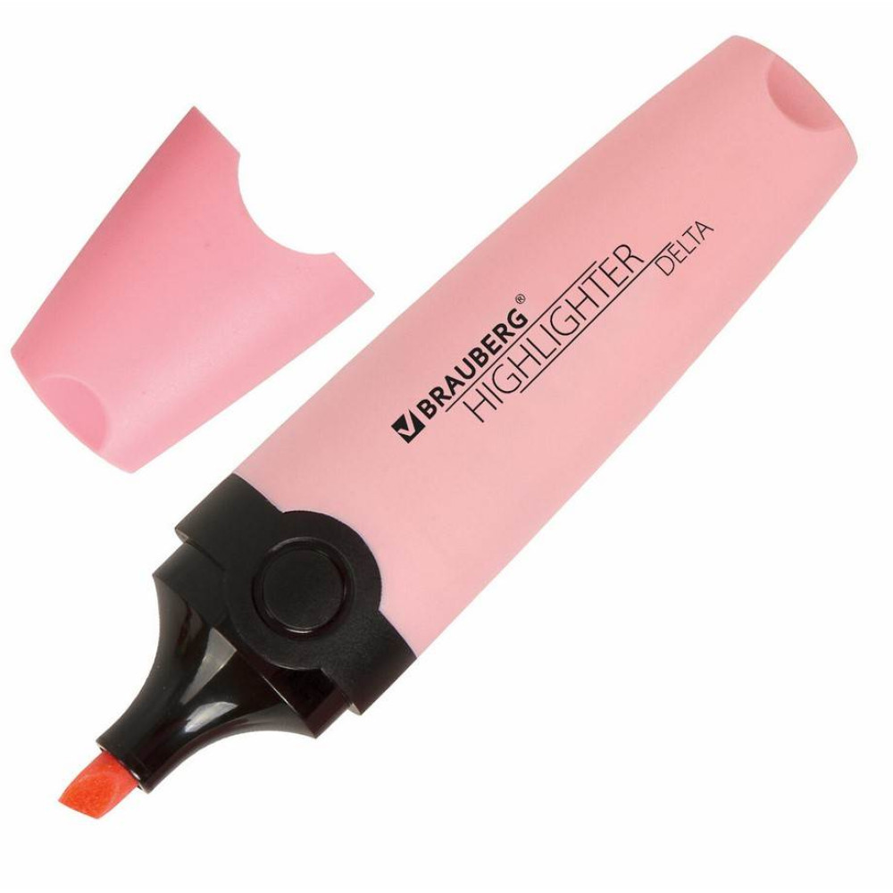 Маркер текстовый Brauberg Delta Pastel - 1-5 мм - Розовый Маркер текстовый Brauberg Delta Pastel - 1-5 мм - Розовый
