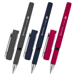 Ручка шариковая Brauberg VIVID - 0.7 мм - Синяя