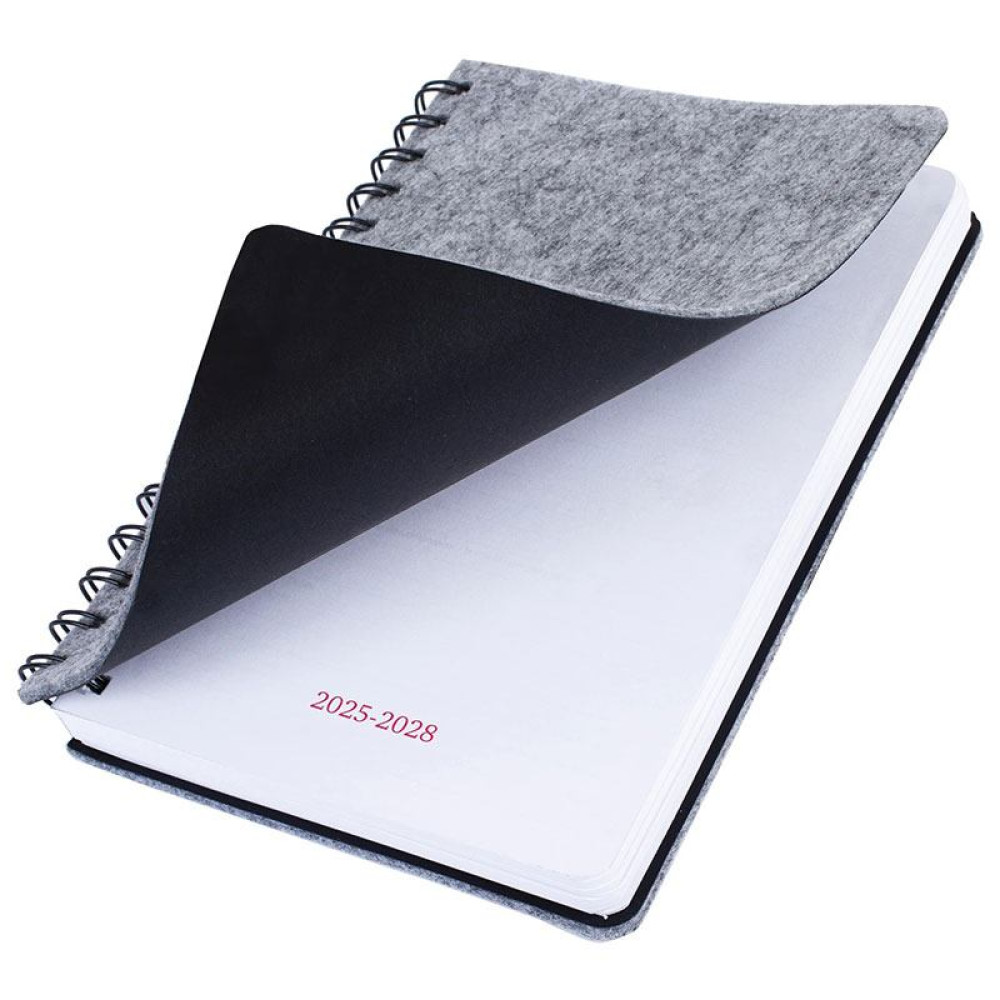 Ежедневник недатированный Brauberg Felt - 160 листов - А5 - Серый Ежедневник недатированный Brauberg Felt - 160 листов - А5 - Серый