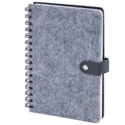 Ежедневник недатированный Brauberg Felt - 160 листов - А5 - Серый Ежедневник недатированный Brauberg Felt - 160 листов - А5 - Серый