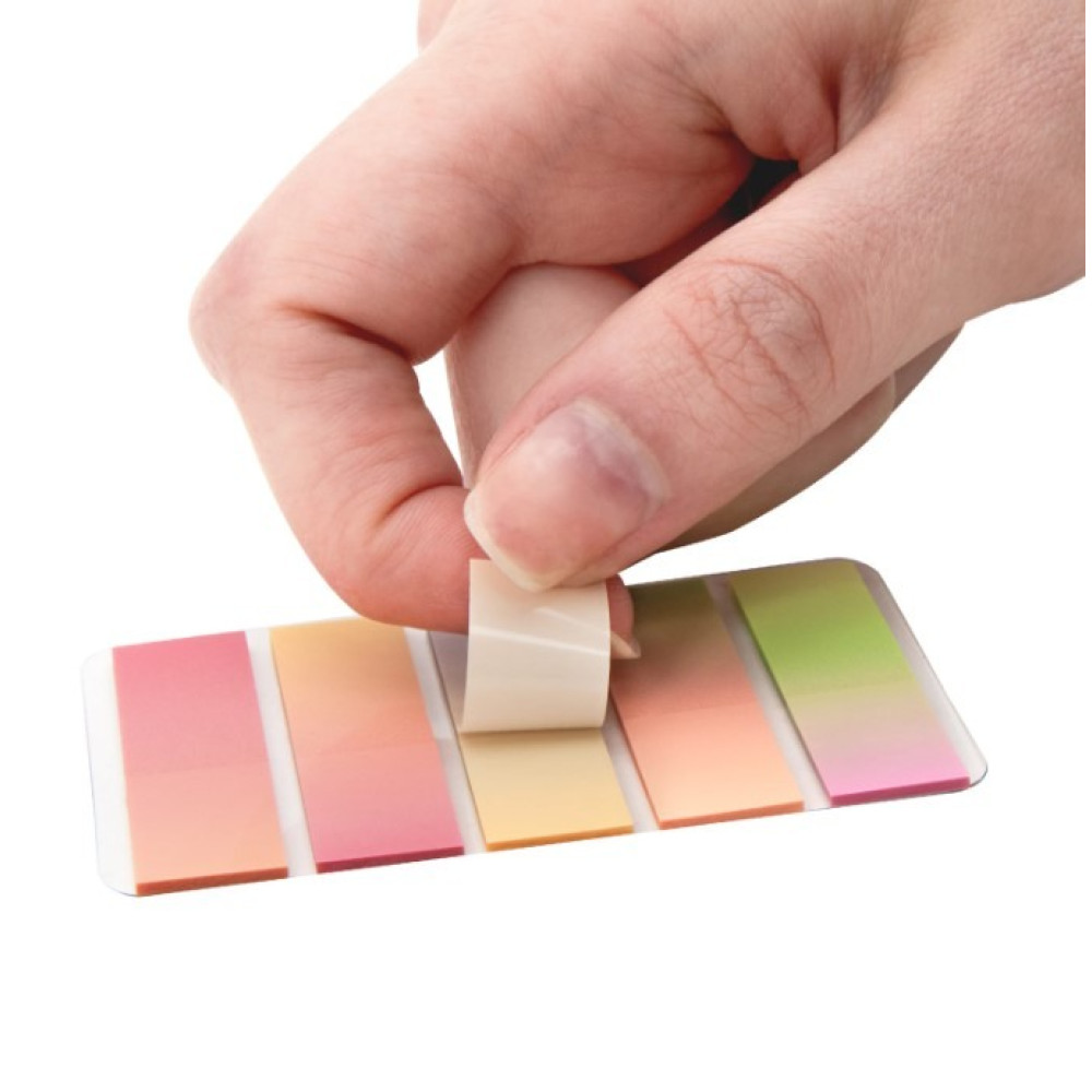 Закладки клейкие пластиковые Brauberg Grade Pastel - 45*12мм - 5*20л Закладки клейкие пластиковые Brauberg Grade Pastel - 45*12мм - 5*20л