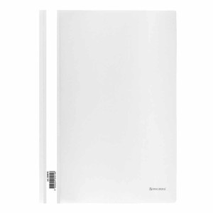 Скоросшиватель пластиковый Brauberg - А4 - 180 мкм - Белый