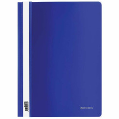 Скоросшиватель пластиковый Brauberg - А4 - 180 мкм - Синий Скоросшиватель пластиковый Brauberg - А4 - 180 мкм - Синий