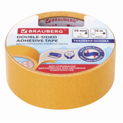 Скотч двусторонний тканевый Brauberg - 38 мм - 10 м
