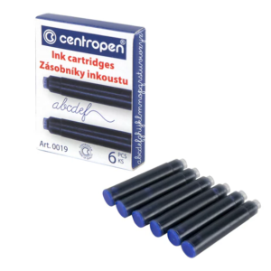 Чернильные капсулы Centropen - Синие - 6 штук