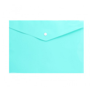 Папка-конверт Class на кнопке - 180 мкм - А4 - Зелёная