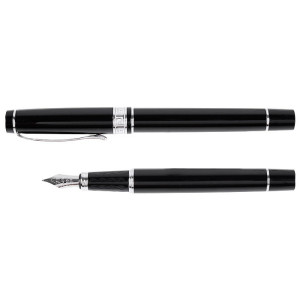 Ручка перьевая DV - Черная/серебро