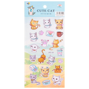 Наклейки декоративные Котята - 10*25 см - Ассорти