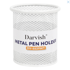 Стакан для канцелярских принадлежностей DV - Металлический - Белый