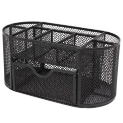 Подставка канцелярская DV - 9 отделений - Чёрная