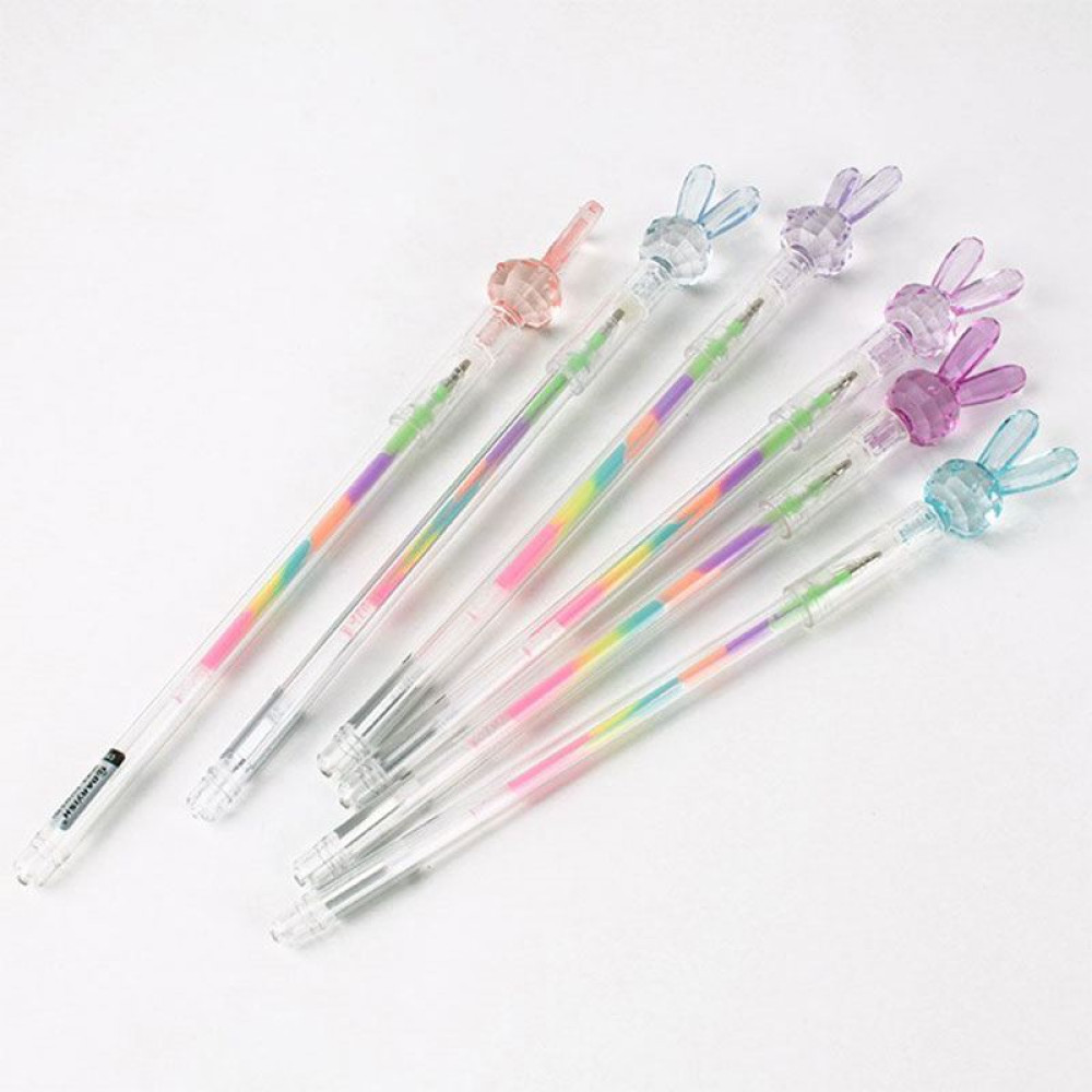 Ручка гелевая Darvish Зайка - 1 мм - Радужные чернила Ручка гелевая Darvish Зайка - 1 мм - Радужные чернила