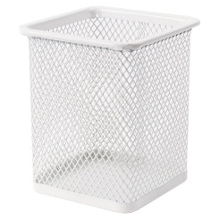 Стакан канцелярский металлический Darvish - Квадратный - Белый Стакан канцелярский металлический Darvish - Квадратный - Белый