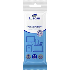 Салфетки чистящие для экранов Luscan - биоразлагаемые - 20шт