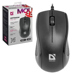 Мышь проводная Defender Optimum MB-160 - Чёрная Мышь проводная Defender Optimum MB-160 - Чёрная