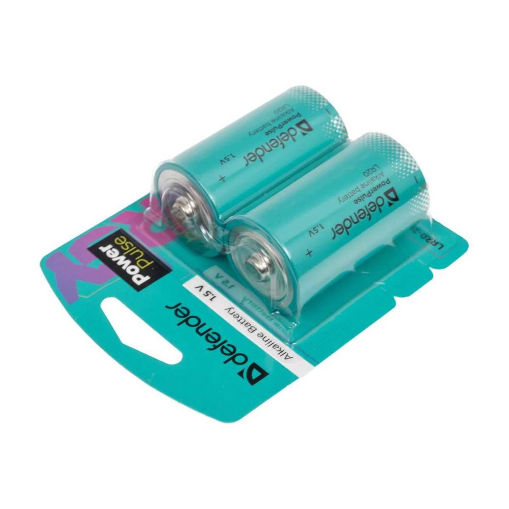 Батарейка алкалиновая Defender PowerPulse LR20 - 1,5 V - 2 шт Батарейка алкалиновая Defender PowerPulse LR20 - 1,5 V - 2 шт
