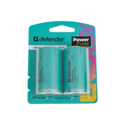 Батарейка алкалиновая Defender PowerPulse LR20 - 1,5 V - 2 шт Батарейка алкалиновая Defender PowerPulse LR20 - 1,5 V - 2 шт