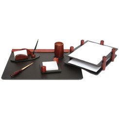 Набор настольный Delucci - 6 предметов - Красное дерево