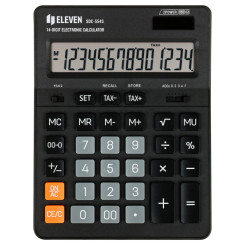 Калькулятор настольный Eleven SDC554S - 14 разрядный - Чёрный