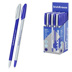 Ручка шариковая ErichKrause Neo Stick Metallic - 0,7 мм - Синяя